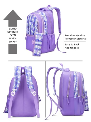 Image of Lavie Sport Whisker Backpack | 22 Liters | Rain Cover | Gift for Biys & Girls