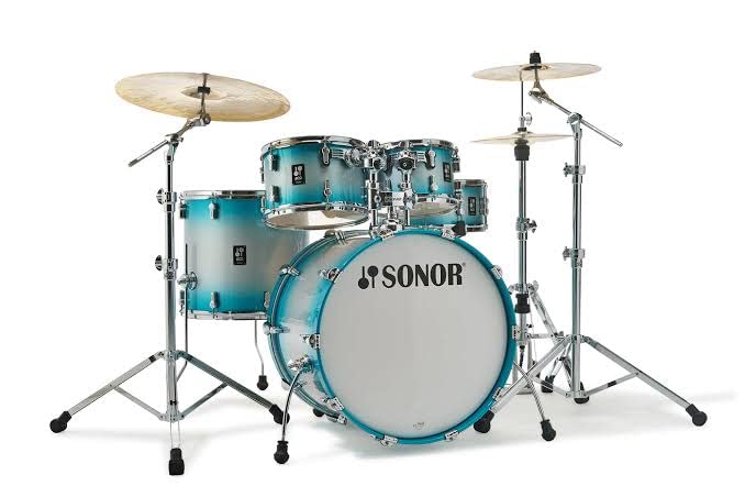 Sonor AQ2 Stage Set ASB 5 Piece Drum Kit - Maple Wood - Turquoise