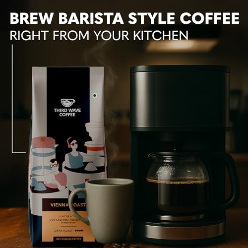 Image of THIRD WAVE COFFEE | Vienna Roast | 100% Arabica | Dark Roast | Electrical Dripper | Medium Grind | 250 grams | Pouch