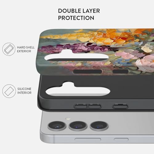 Coque Samsung Galaxy A57 5G BSMOSPER antichoc double couche fleurs - 2