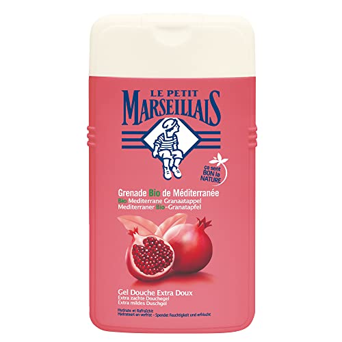 Le Petit Marseillais Duschgel mediterraner Bio Granatapfel (250 ml), pH-hautneutrale Pflegedusche & sanfte Aromadusche mit besonders angenehmen Duft, spendet Feuchtigkeit und erfrischt Cover