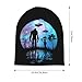 UFO Alien and Bigfoot Moon Fashion Beanie Slouchy for Men Women Cartoon Skull Cap Winter Warm Hat—41