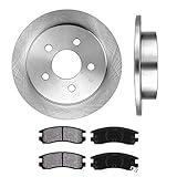 CRK12116 REAR 278 mm Premium OE 5 Lug [2] Brake Disc Rotors + [4] Metallic Brake Pads