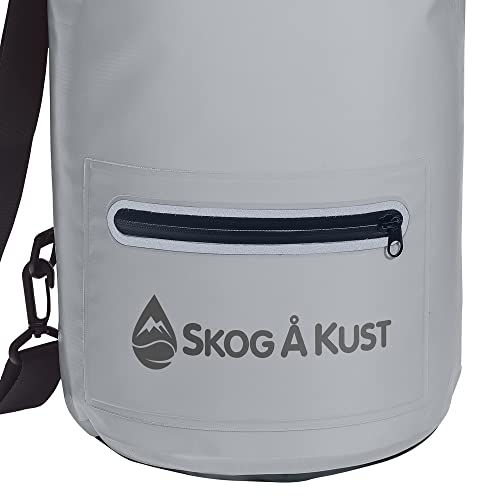 Skog Å Kust DrySak - Roll Top Waterproof Bag for Travel & Outdoors - 10L Grey