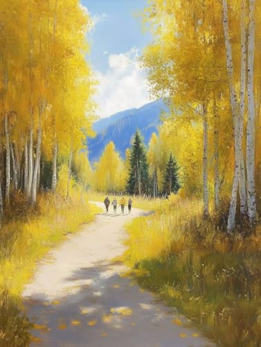 Diamond Painting Paysage 70x95cm contre le stress : Kit Complet 5D