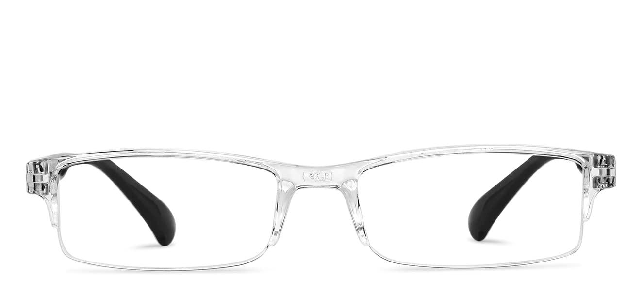 Lenskart READERS | Transparent Rectangular Half Rim Reading Eyeglasses | For Men & Women | For 1.75 Power | LR E13968 (B0BX1D243C) Amazon Price History, Amazon Price Tracker