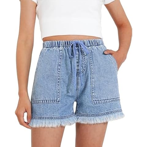 BOOPH Little Girls Denim Shorts Cover
