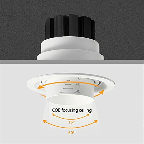 Spotlight Plafonnier Led Plafond Encastré Orientable Noir