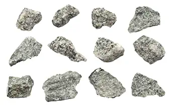 EISCO 12PK Raw Porphyritic Granite, Igneous Rock Specimen - Approx. 1