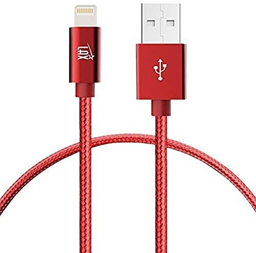 LAX iPhone Charger Lightning Cable - MFi Certified Durable Braided Apple Lightning USB Cord for iPhone 11/11 Pro Max/XS Max/X/iPad, iPod & More