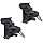 HOLACA [Upgraded Version] Vinyl Siding Clips for Arlo Ring Eufy Security Camera, Siding Cam Hanger Hooks for Mounting Home Security System, Weatherproof Stainless Steel Material (2 Pack, Black)