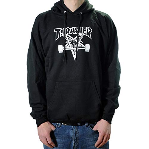 Thrasher Skategoat black Hooded, Noir, Medium