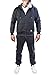 Produktbild Rock Creek Herren Jogging Anzug Trainingsanzug Sportanzug Jogger Fitnessanzug Sweatshirt Trainingshose Trainingsjacke H-166 Anthrazit L
