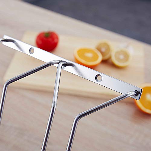 Hangende Wijnglashouder voor Onder de Kast - Elegant Goud Wijnglasrek voor Keuken en Bar
