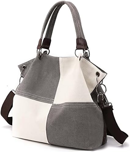 Women's Large Canvas Tote Bag - Convertible Shoulder & Crossbody Bag, Fits 13 Inch Laptop, 17.3x15x5.5 Inches - View #2