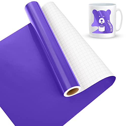 Lya Vinyl Rollo de Vinilo Adhesivo Morado, 30.5 cm x 457.5 cm, Vinilo Morado para Cricut, Silhouette Cameo y la Mayoría de las Máquinas de Corte