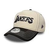 New Era 9Forty Aframe City Icon NBA Los Angeles Lakers - Gorra de béisbol para adultos, color beige claro