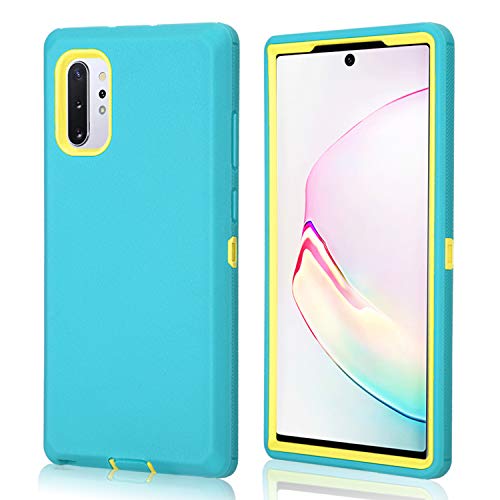 FastSun Samsung Galaxy S20 Plus Defender Case, Protective Defender Shockproof Hybrid Case Dual Layer Design Hard Cover for Samsung Galaxy S20 Plus (Teal-Yellow)
