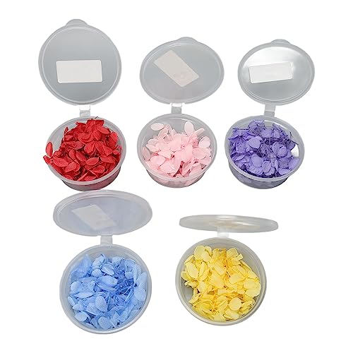 Lot de 5 Fleurs D'hortensia Séchées et Pressées avec Une Texture Exquise pour la Fabrication de Bijoux, L'artisanat, Les Accessoires de Bricolage, Idéales pour Les Marque-Pages – vue 6