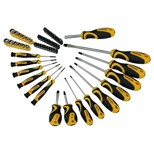 Stanley Screwdriver Set Set (Pack of 58) (One Size) (Yellow/Black)