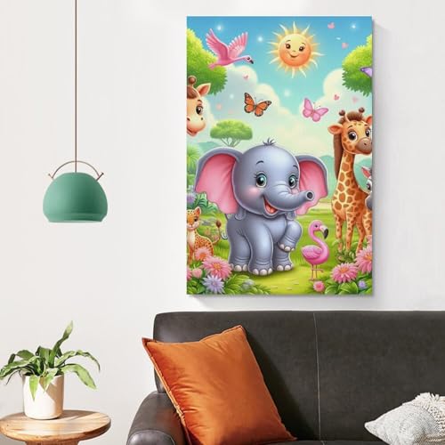 Pinturas murales modernas con impresiones de lienzo de animales para decoración de interiores actuales 4