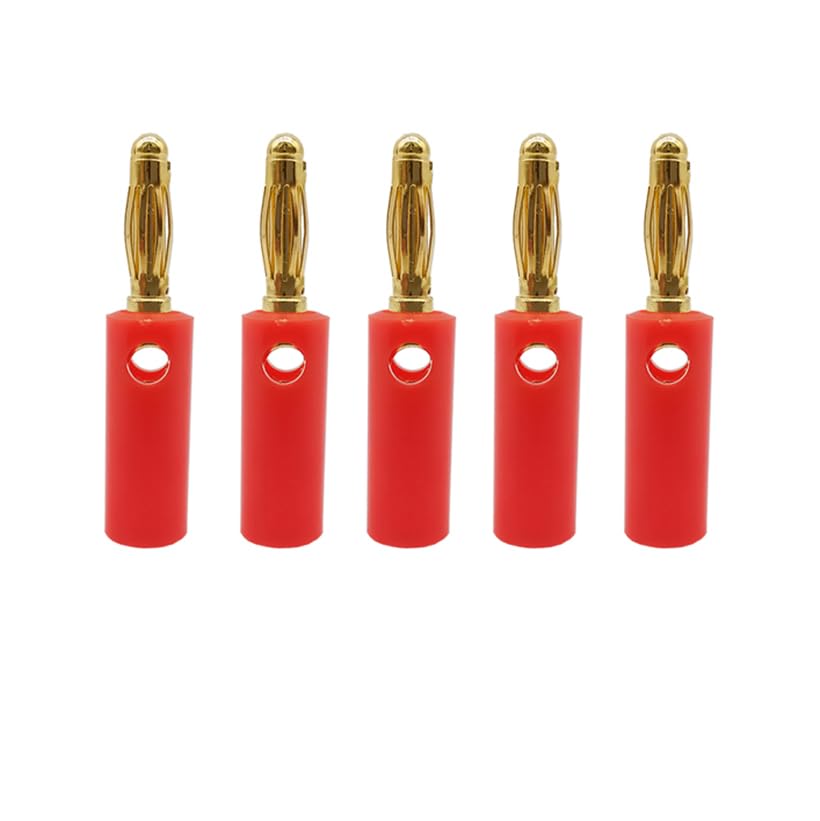 Fiche Banane 4mm pour Câble Haut-Parleur - Idéal pour Installation Home Cinéma Salon
