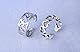 WillTen 3Pcs Gold Edelstahl Vintage Unisex Zehenring Set, Blume, CZ, Verdreht, Welle, Einfach, Pfeil & Blatt Design, Sommer Strand Fuß Schmuck für Frauen & Männer