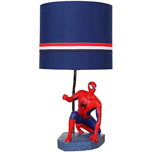 Lampada Da Scrivania Spiderman - A Forma Di Lampione - USB - Regalo Per Fan Marvel - Luci Regolabili