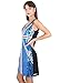 Anna-Kaci Women's Sleeveless V Neck UK Flag Union Jack British Sequin Mini Dress, X-Large Blue
