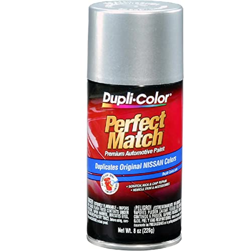 Image of Dupli-Color EBNS05957-6PK Perfect Match Automotive Spray Paint - Nissan Platimum Metallic, KN0 - 8 oz. Aerosol Can (6-Pack)