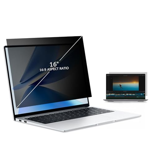 MOBDIK Laptop Privacy Screen 16 Inch for 16:9 Ratio Computer Monitor, Removable Anti Glare Blue Light Filter, Anti-Spy, Anti-Scratch MOBDIK Laptop Privacy Screen 16 Inch for 16:9 Ratio Computer Monitor, Removable Anti Glare Blue Light Filter, Anti-Spy, Anti-Scratch