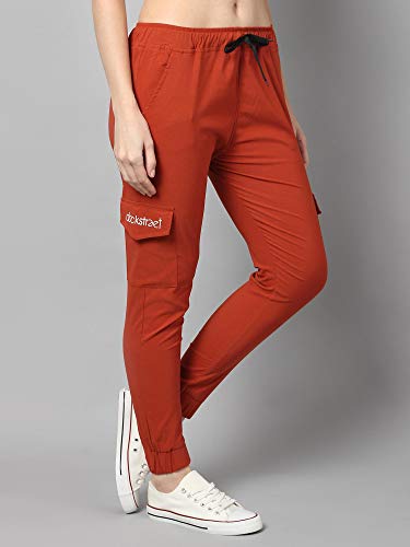 Image of dockstreetWomen Lowers Bz17fire Brown dckprnttoko Mfire Brown dockstreet Pocket Desgin M