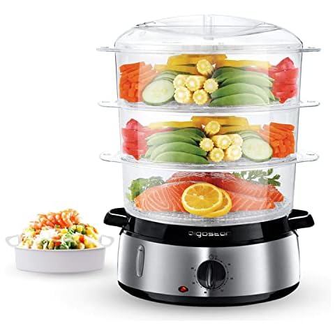 Vaporera eléctrica Aigostar Fitfoodie Steel 800W Cover