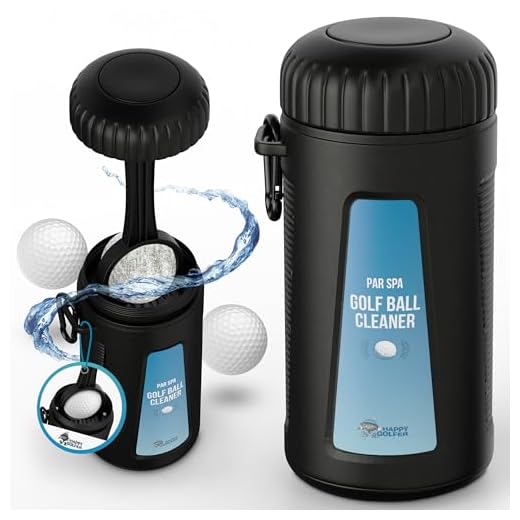 Happy Golfer Golf Ball Cleaner and Washer | Golf Cleaning Kit for Golf Balls | Golf Accessories for Men and Women | Perfect Golf Gift