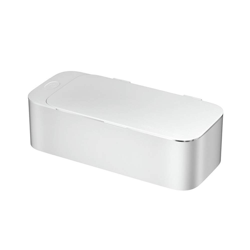 GHJrtHFJ Eyewear cleaners, Ultrasonic Cleaner, Jewelry Glasses Circuit Board Cleaning Machine, for Watches Razors Box(White)