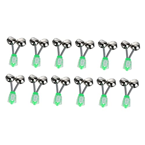 ifundom 1set Fishing Bell Bite Accessories Equipment Alarms Tips Fishing Rod Alarm Fish Alarm for Bells Inline Resistant Fishing Rod Bell Portable Alarm Fishing Alert Bell Plastic 12pcs