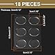 QUARKZMAN 18 Stück Trommeldämpfer Gel Pads Silikon Stummschalter Pads Trommel-Dämpfer Moon Gels Transparent 30x25x3mm für Trommeln Becken Klangkontrolle