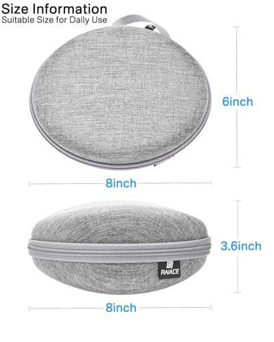 Image of Hard Travel Carrying Case Compatible with Skullcandy Crusher Over-Ear Headphones. (Case Only, Not Include The Device)-Gray(Gray Lining)