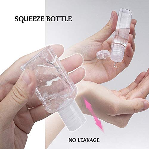 Confezione da 50 bottiglie di plastica portatili