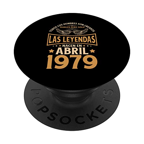 Cumpleaños Hombre Regalos Las Leyendas Abril 1979 PopSockets PopGrip Intercambiable