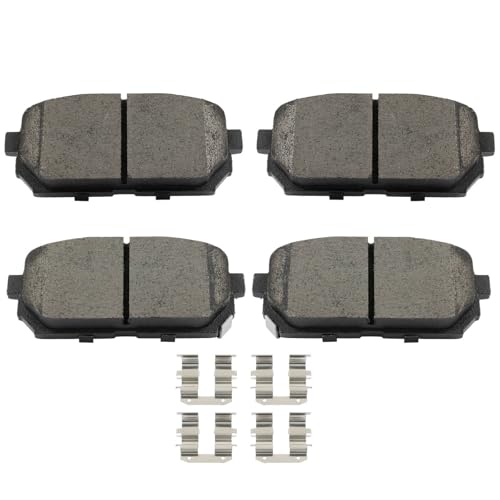 Image of cciyu D1296 Brake Pads w /Hardware Rear Disc Brake Pad Set