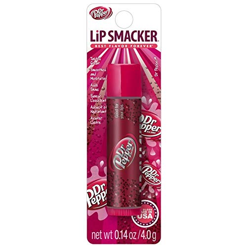 (1) .14 oz Tube Lip Smackers Dr Pepper Flavored Lip Balm Carded