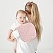 Cherub Baby Burp Cloths for Girls, 100% Organic Cotton Absorbent Burp Rags, Soft Burping Cloth, Burp Clothes, Newborn Towel, Excellent Baby Shower/Registry Gift Multicolored-01