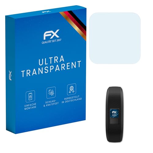 atFoliX Schutzfolie kompatibel mit Garmin Vivofit 3 Folie, ultraklare FX Bildschirmschutzfolie (3X)