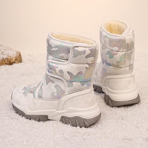 Unisex-Child Snow Boot Girls Boots Big Girls Black Tall Black Waterproo𝐟 Leather Boots For Toddlers Black Boys Boots2