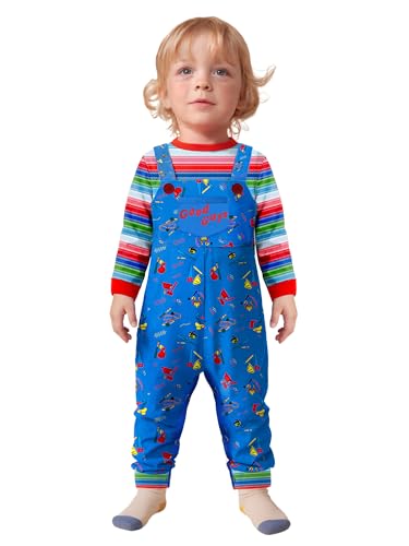 BesserBay Baby Boys Chky Clothes Outfits Long Sleeve Blue Striped Romper Onesie 12-18M