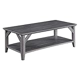 Convenience Concepts Winston Coffee Table, Weathered Gray