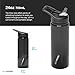 EcoVessel WAVE Tritan Plastic Sports Water Bottle with Flip Top Straw, Leak Proof Lid, and Carry Handle Reusable Water Bottle for Gym 24 oz (Forest Horizon)