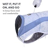 Ruffwear, Kamizelka chłodząca Swamp Cooler dla psa, chłodzenie odparowywaniem dla upalnej pogody, kompatybilna z większością szelek, heliotropowa fioletowa, XL