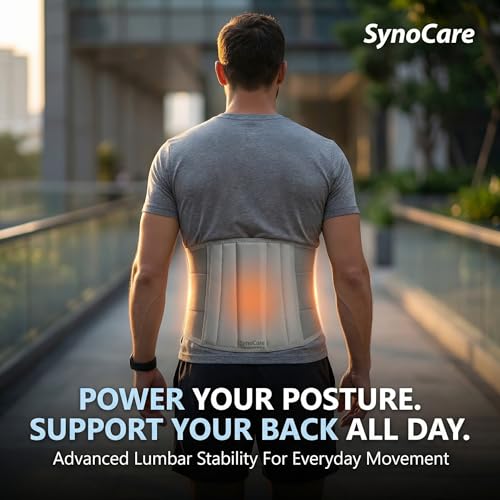 Image of Lumbar Support Belt for Back Pain Relief, Posture Corrector, Waist & Lower Back Brace for Lumbar Support, Muscle Spasm Relief for Men & Women, Adjustable - Medium